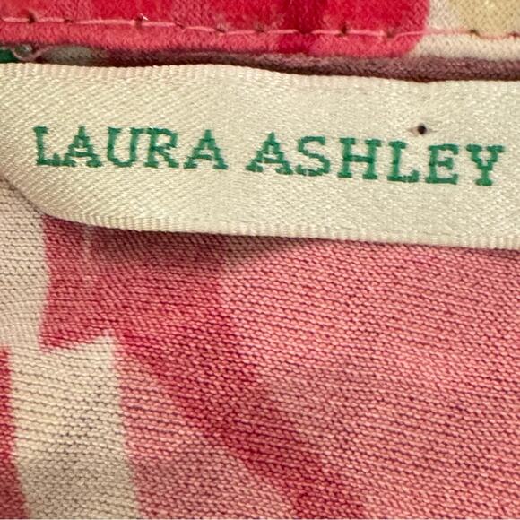 Laura Ashley pink black wet look zippered turtleneck jacket size small S
 b31 - Picture 2 of 6